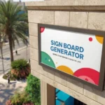 Sign Board Mockup Generator in Muscat, Oman | Realistic 3D Signage Mockups